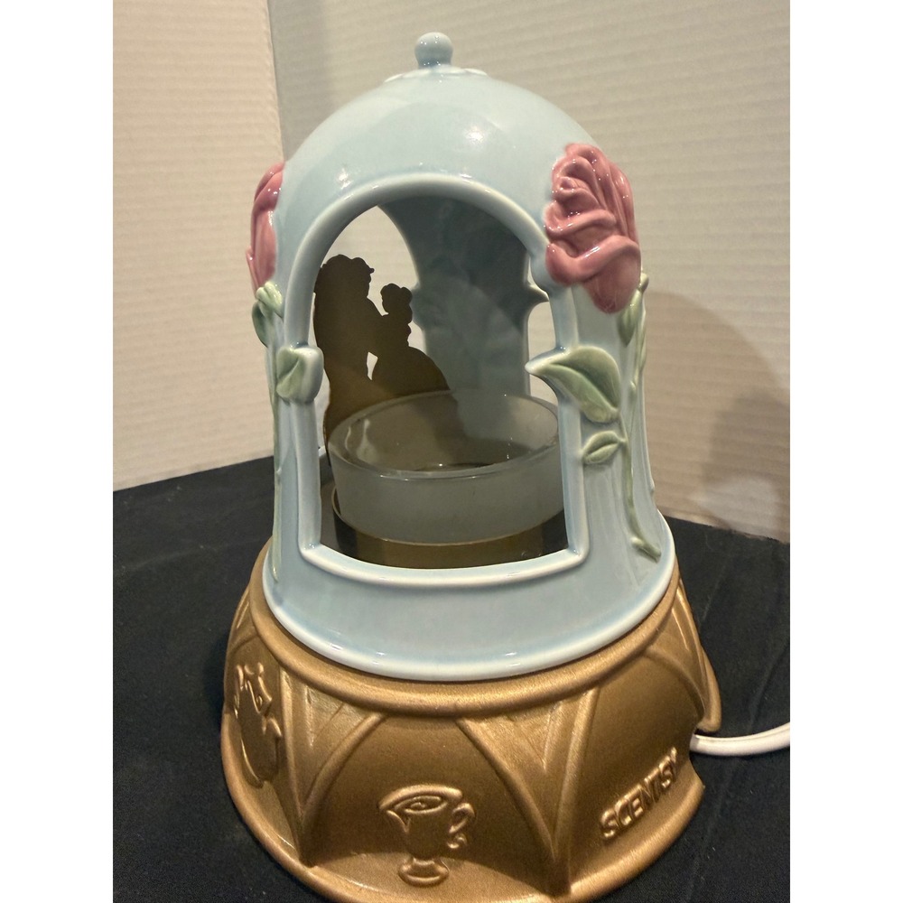 Scentsy Disney Beauty & the Beast Ceramic Electric Wax Warmer Gold Base - Picture 13 of 15